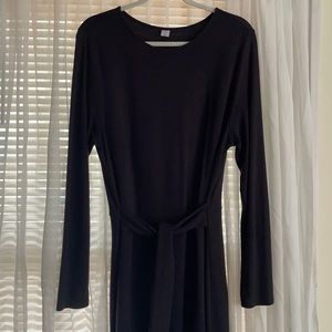 OLD NAVY black belted cotton dress